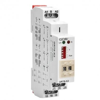 Cyfrowe wielofunkcyjne przekaźnik czasowy | 5A | 12-240V | Geya Cyfrowe wielofunkcyjne przekaźnik czasowy | 5A | 12-240V | Geya