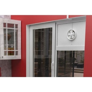 Window fan | D178 | 230V | 195x195x260mm | IP24 | plastic | white | SPH15 6