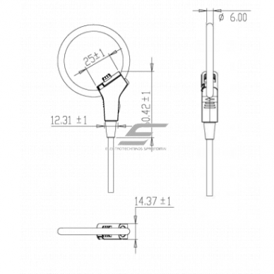 Flexible current measuring coil | Rogowski ring | 1000A | D50mm 2m cable | IP67 1 Flexible current measuring coil | Rogowski ring | 1000A | D50mm 2m cable | IP67 1