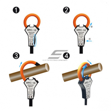 Flexible current measuring coil | Rogowski ring | 100A | D16mm 2m cable | IP67 2 Flexible current measuring coil | Rogowski ring | 100A | D16mm 2m cable | IP67 2