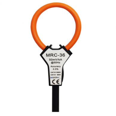 Flexible current measuring coil | Rogowski ring | 1000A | D50mm 2m cable | IP67 Flexible current measuring coil | Rogowski ring | 1000A | D50mm 2m cable | IP67
