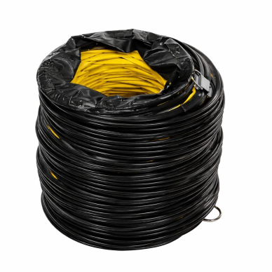 Flexible PVC ventilation duct | air supply / exhaust hose | 14" | 0.45 mm | for high temperature | yellow 2 Flexible PVC ventilation duct | air supply / exhaust hose | 14" | 0.45 mm | for high temperature | yellow 2