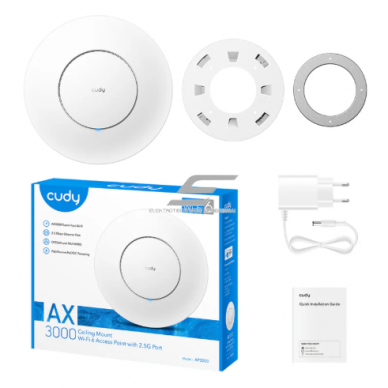 Punkt dostępowy ścienny/sufitowy | Nadajnik sieci bezprzewodowej | Wi-Fi | 5 GHz + 2.4 GHz | IP65 | 2402 + 574 Mb/s | Zasilanie PoE 4