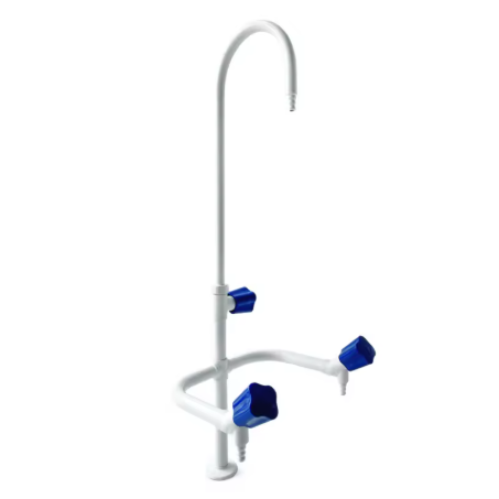 Laboratory water mixer | resistant to chemicals, UV radiation | 360° rotatable | tabletop | brass | 400 mm 1 Laboratory water mixer | resistant to chemicals, UV radiation | 360° rotatable | tabletop | brass | 400 mm 1