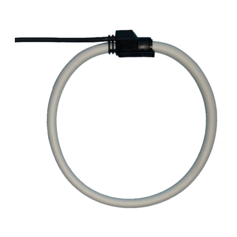 Flexible current measuring coil | Rogowski ring | 500kA | D100mm | L-410mm | 2m cable | IP55