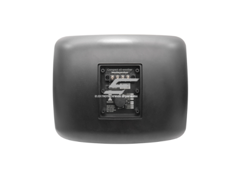 Lauko sieninė garso kolonėlė | didelėms teritorijoms | 70V/100V/8Ω | 200W | ABS + aliuminio tinklelis | koaksialinė 2-juostė konstrukcija | juoda 2