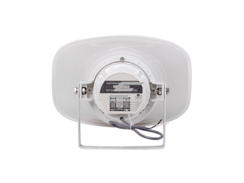 Lauke montuojamas garsiakalbis | kriaušė | lauko pranešimų sistema | 70V/100V/8Ω | 50W | IP66 | tvirtas ABS korpusas | balta 3 Lauke montuojamas garsiakalbis | kriaušė | lauko pranešimų sistema | 70V/100V/8Ω | 50W | IP66 | tvirtas ABS korpusas | balta 3