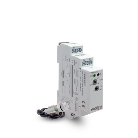 Moodul-fotorelee | hämaralüliti välise anduriga | 16 A | 110–240 V AC | 1–10 000 lx | 1NO | andur IP65 | DIN | VEXEN | TWR923