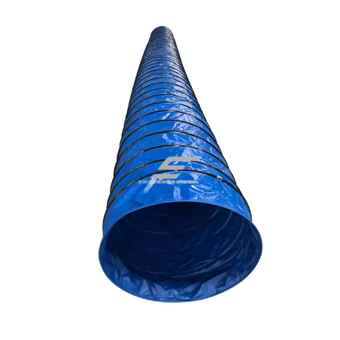 Flexible PVC air ventilation duct | 12" (300 mm) | -30°C ~ +120°C | resistant to water, UV and tearing | industrial / construction Flexible PVC air ventilation duct | 12" (300 mm) | -30°C ~ +120°C | resistant to water, UV and tearing | industrial / construction