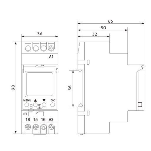 Asttonomic multifunction timer | 16A | 24-264V | IP20 | FRT14 81 1 Asttonomic multifunction timer | 16A | 24-264V | IP20 | FRT14 81 1