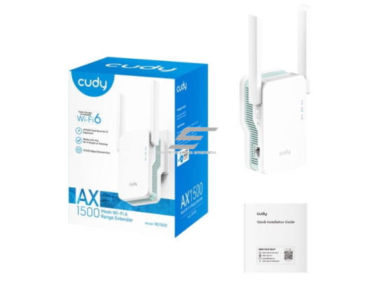 Wi-Fi praplėtėjas maršrutizatorius | signalo stiprintuvas | bevielio tinklo skleidėjas | Wi-Fi | 2.4 GHz + 5 GHz | iki 1500 Mbps | CUDY RE1500 2 Wi-Fi praplėtėjas maršrutizatorius | signalo stiprintuvas | bevielio tinklo skleidėjas | Wi-Fi | 2.4 GHz + 5 GHz | iki 1500 Mbps | CUDY RE1500 2