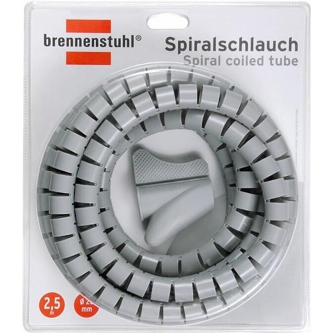 Protective flexible spiral cable wrap for wires and cables | Ø20 mm | 2.5 m | Brennenstuhl Spiralschlauch | 1164360 | 4007123562381 Protective flexible spiral cable wrap for wires and cables | Ø20 mm | 2.5 m | Brennenstuhl Spiralschlauch | 1164360 | 4007123562381