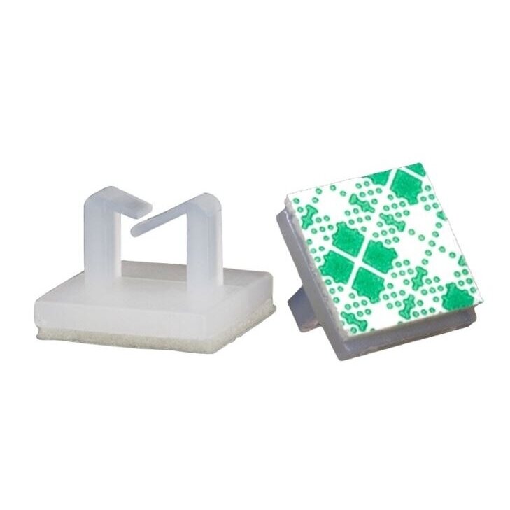 Vada turētājs | kabeļa turētājs | pašlīmējošs | pamatne 9,6x9,6mm | atvere 2,8x4,5x2mm | balts | 500 gab. Vada turētājs | kabeļa turētājs | pašlīmējošs | pamatne 9,6x9,6mm | atvere 2,8x4,5x2mm | balts | 500 gab.