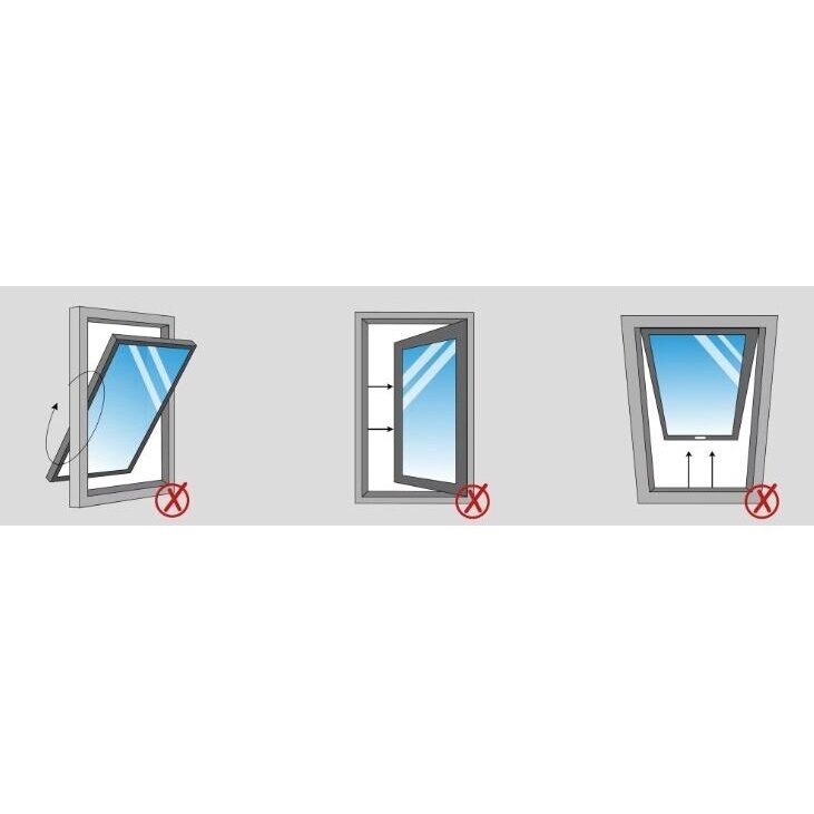 Window sealing kit | for portable air conditioner connection | for sliding window | D150mm | 1800x250mm | white 3