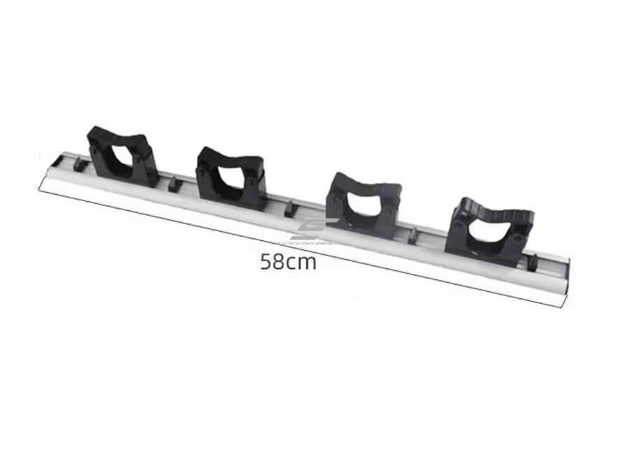 Laikiklis operatyvinėms lazdoms | 4 vietų | 580mm | juodas | aliuminis 1