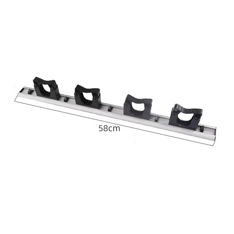 Uchwyt na drążki operacyjne | 4 miejsca | 580 mm | czarny | aluminium 1