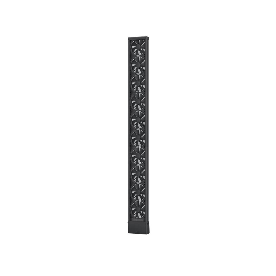 Loga nosūces ventilators | bīdāmiem logiem | 44W | 1450-1500mm | 230V | plastmasa | melns