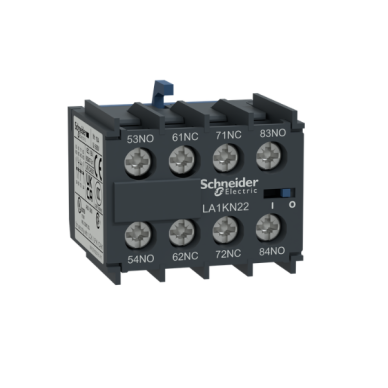 Auxiliary contact block for LC1K contactors | 2NO + 2NC | top-mounted on the contactor