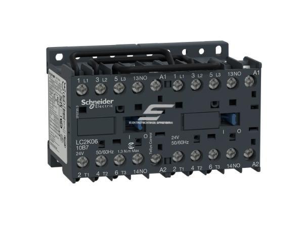 LC2K reversinis kontaktorius | 3P | 6A | 230VAC ritė | 3NO pagalbiniai kontaktai | elektros variklių ir valdymo grandinėms LC2K reversinis kontaktorius | 3P | 6A | 230VAC ritė | 3NO pagalbiniai kontaktai | elektros variklių ir valdymo grandinėms