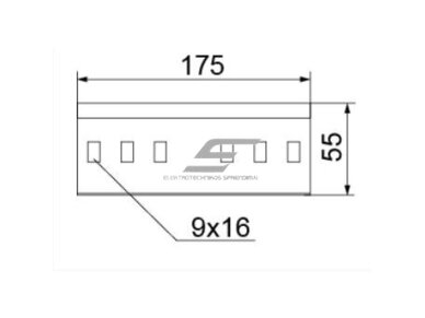 Tiesi kabelinių kopėčių jungtis | 175x552mm | plieninė | cinkuota | pilka | BAKS | LDCH50 Tiesi kabelinių kopėčių jungtis | 175x552mm | plieninė | cinkuota | pilka | BAKS | LDCH50