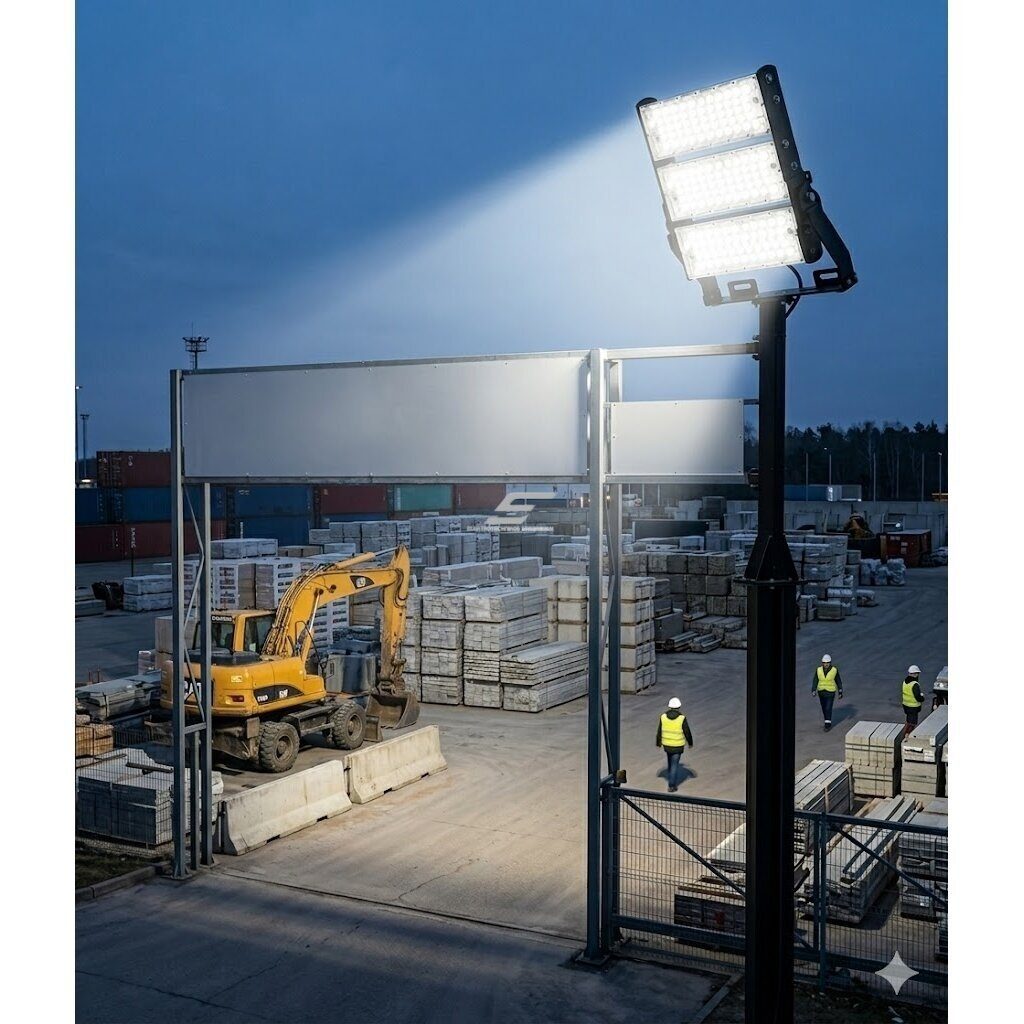 LED Floodlight | 360W | 54000lm | 4000K | 356x118x474mm | IP66 | aluminum housing | for outdoor and industrial lighting  1