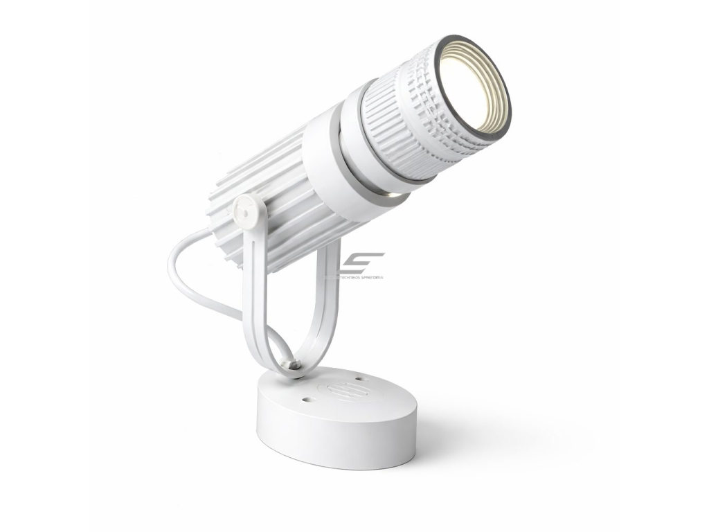 LED kryptinis lubinis šviestuvas | COB | 12 W | 240 lm | reguliuojamas kampas | dimeriuojamas | 3500 K | baltas | IP44 | aliuminis 1