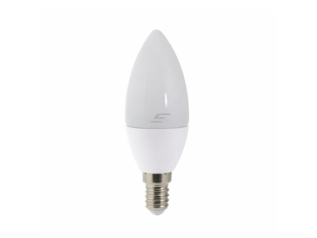 LED lemputė E14 | žvakės formos | 6W | 4500K | 480lm | 240° | dimeriuojama | 103 x 37 mm | balta | IP20 | Optonica SP6-A9