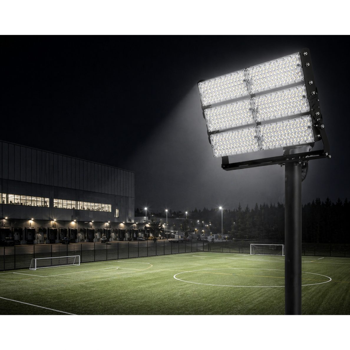 Naświetlacz LED | 720W | 108000lm | 3000K | 650x118x468mm | IP66 | obudowa aluminiowa | do profesjonalnego oświetlenia zewnętrznego 1 Naświetlacz LED | 720W | 108000lm | 3000K | 650x118x468mm | IP66 | obudowa aluminiowa | do profesjonalnego oświetlenia zewnętrznego 1