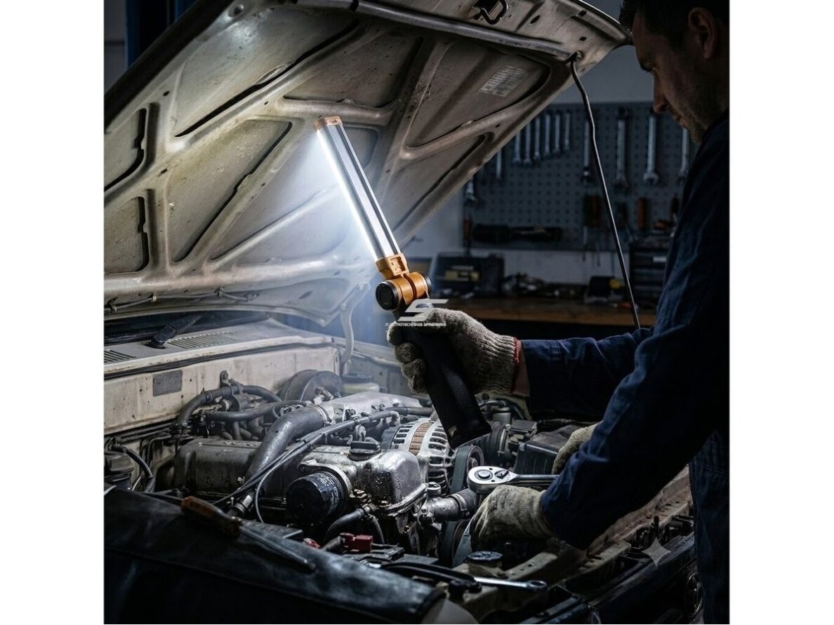 LED darbinis žibintuvėlis | prožektorius | 400lm | 3,7V | 2Ah | įkraunamas | kompaktiškas | nešiojamas | lankstomas | IP20 | Brennenstuhl | Sansa 400A | 1177370 | 4007123657711 4