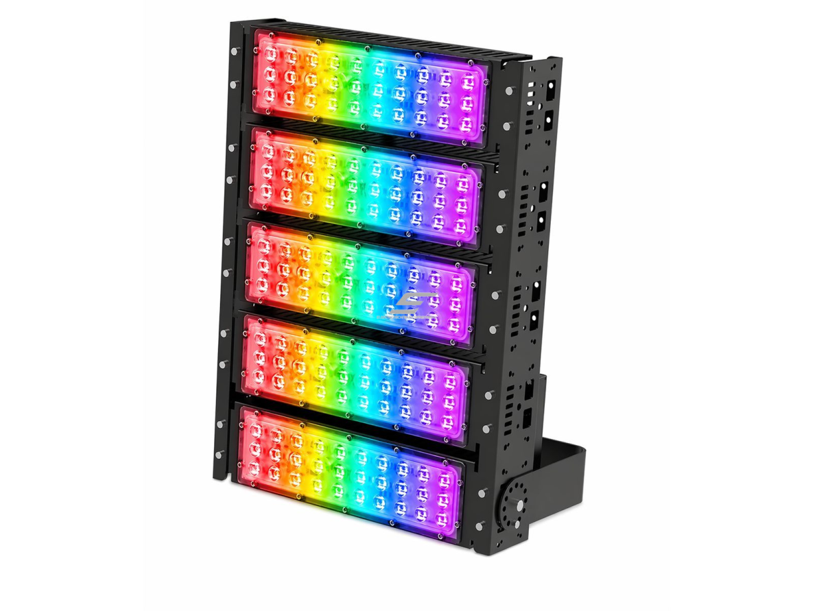 LED RGB prožektorius | 250W | 2740lm | IP65 | AC100–277V | nuotolinis valdymas | 60°/90° | lauko ir vidaus dekoratyviniam apšvietimui