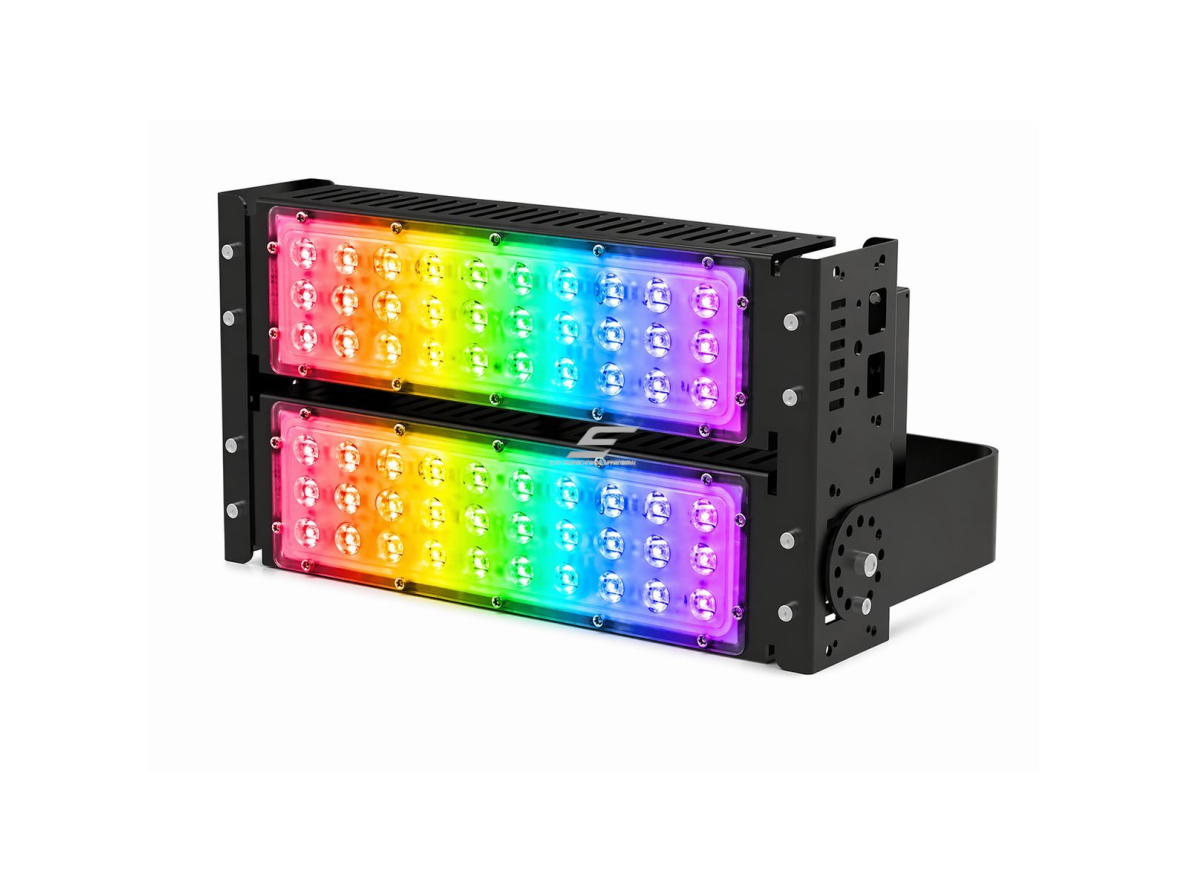 LED RGB prožektorius | 100W | 2740lm | IP65 | AC100–277V | nuotolinis valdymas | 60°/90° | lauko ir vidaus dekoratyviniam apšvietimui LED RGB prožektorius | 100W | 2740lm | IP65 | AC100–277V | nuotolinis valdymas | 60°/90° | lauko ir vidaus dekoratyviniam apšvietimui