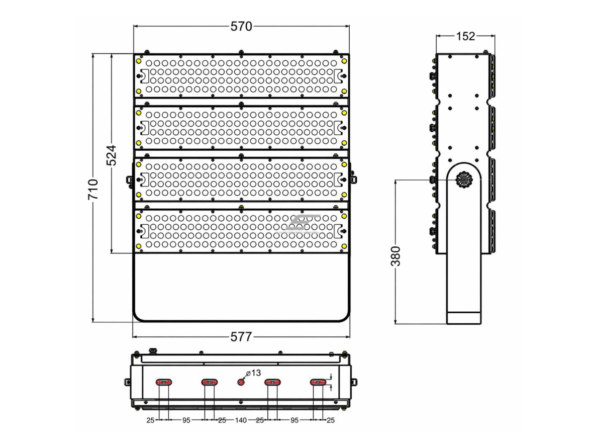 LED RGB prožektorius | 1000W | DMX valdymas | 384x3W | IP65 | AC 100–277V | 20°–90° | dimeriuojamas | lauko, fasadų ir architektūriniam apšvietimui 3 LED RGB prožektorius | 1000W | DMX valdymas | 384x3W | IP65 | AC 100–277V | 20°–90° | dimeriuojamas | lauko, fasadų ir architektūriniam apšvietimui 3