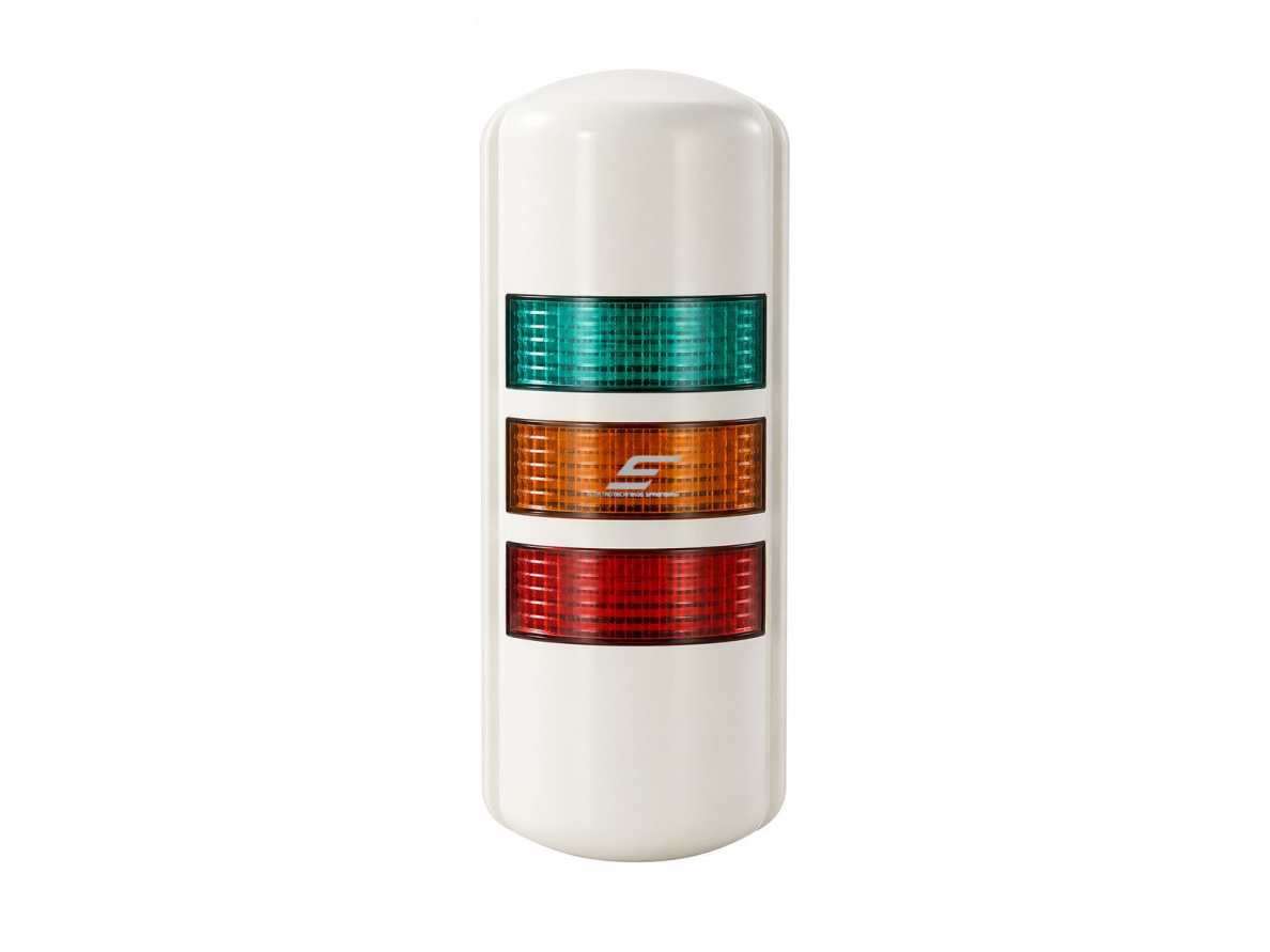 Sieninis LED perspėjimo švyturėlis | su garsiniu signalu | mirksintis / pastovus režimas | DC24V | 3W | IP54 | CNC staklėms | pramonės įrangai Sieninis LED perspėjimo švyturėlis | su garsiniu signalu | mirksintis / pastovus režimas | DC24V | 3W | IP54 | CNC staklėms | pramonės įrangai