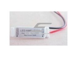 LED RGB mini stiprintuvas | 12VDC | 3 kanalai | ant laido | Amp-001 LED RGB mini stiprintuvas | 12VDC | 3 kanalai | ant laido | Amp-001