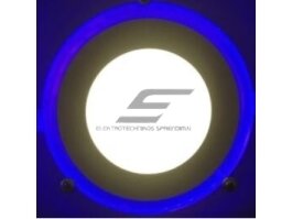 LED panelė | 5+2W | 230V | 2500-3000K + mėlyna šviesa | 55-65lm/W | Ø130x20mm | dalinai įleidžiama | IP20 | POWERSETI 3 LED panelė | 5+2W | 230V | 2500-3000K + mėlyna šviesa | 55-65lm/W | Ø130x20mm | dalinai įleidžiama | IP20 | POWERSETI 3