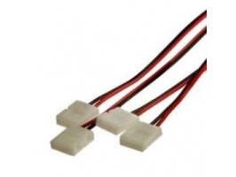 Kontaktas | jungtis LED juostai | 12V | 2pin | 8mm | IP20 | su pajungimo laidu Kontaktas | jungtis LED juostai | 12V | 2pin | 8mm | IP20 | su pajungimo laidu