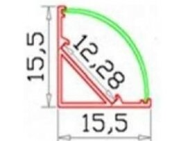 Profilis LED juostai | C-tipo | 3m | kampinis | virštinkinis | 4772124004764 1 Profilis LED juostai | C-tipo | 3m | kampinis | virštinkinis | 4772124004764 1