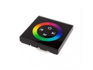 LED radiobangų liečiamas valdiklis | 144-288W | 12-24VDC | 86x86x37mm | TOUCH PANEL full-color | 3 kanalai LED radiobangų liečiamas valdiklis | 144-288W | 12-24VDC | 86x86x37mm | TOUCH PANEL full-color | 3 kanalai
