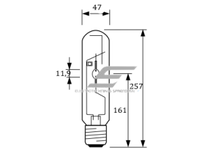 Lempa metalo halogeno E40 | 360W | 4200K | 35400lm | 123V | Philips | 8718696646106 1 Lempa metalo halogeno E40 | 360W | 4200K | 35400lm | 123V | Philips | 8718696646106 1