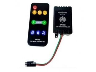 LED šviesos efektų su muzika valdiklis | 5-12VDC | ant laido | su pulteliu | valdymas radijo bangomis | C-8215 LED šviesos efektų su muzika valdiklis | 5-12VDC | ant laido | su pulteliu | valdymas radijo bangomis | C-8215