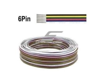 LED RGB juostos prijungimo maitinimo kabelis | 6pin | 22AWG LED RGB juostos prijungimo maitinimo kabelis | 6pin | 22AWG