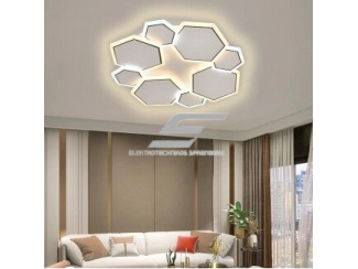 LED lubų šviestuvas | 68W | CCT 3000K/4000K/6000K | 5100lm | nuotolinis valdymas | 480 x 60mm | pilkos/juodos spalvos | IP20 | Optonica PD68-A7 1