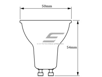 Kryptinė LED lemputė | stiklinė GU10 | 5W | 4000K | 485lm | 230V | Philips 1 Kryptinė LED lemputė | stiklinė GU10 | 5W | 4000K | 485lm | 230V | Philips 1
