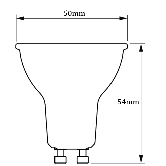 LED spuldze GU10 | 4W | 230V | 345lm | 2700K | Philips 1