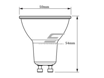 Kryptinė LED lemputė | stiklinė GU10 | 4,9W | 230V | 550lm | 4000K | Philips 1 Kryptinė LED lemputė | stiklinė GU10 | 4,9W | 230V | 550lm | 4000K | Philips 1