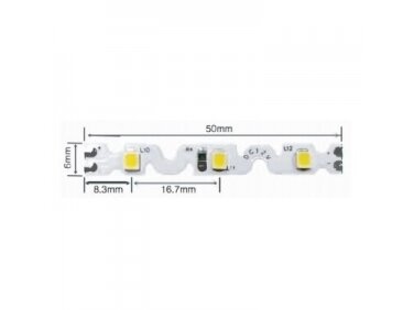 Nehermetiška LED juosta | 9,6W/m | 12V | 6500K | IP33 | 72LED/m Nehermetiška LED juosta | 9,6W/m | 12V | 6500K | IP33 | 72LED/m