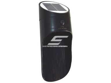 LED fasadinis | sieninis lauko šviestuvas | 1W | 4000K | su MW saulės jutikliu | juodas/pilkas LED fasadinis | sieninis lauko šviestuvas | 1W | 4000K | su MW saulės jutikliu | juodas/pilkas