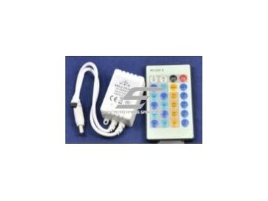 LED IR pritemdymo valdiklis | dimeris | 30-72W | 12-24VDC | WW-CW -10 | ant laido | 24 klavišų pulteliu | 4779041464459 LED IR pritemdymo valdiklis | dimeris | 30-72W | 12-24VDC | WW-CW -10 | ant laido | 24 klavišų pulteliu | 4779041464459