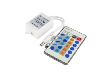 LED IR pritemdymo valdiklis | dimeris | 30-72W | 12-24VDC | WW-CW -10 | ant laido | 24 klavišų pulteliu | 4779041464459 LED IR pritemdymo valdiklis | dimeris | 30-72W | 12-24VDC | WW-CW -10 | ant laido | 24 klavišų pulteliu | 4779041464459