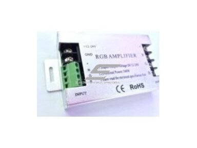LED RGB juostų stiprintuvas | 12-24VDC | 3 kanalai | virštinkinis | Amp-5